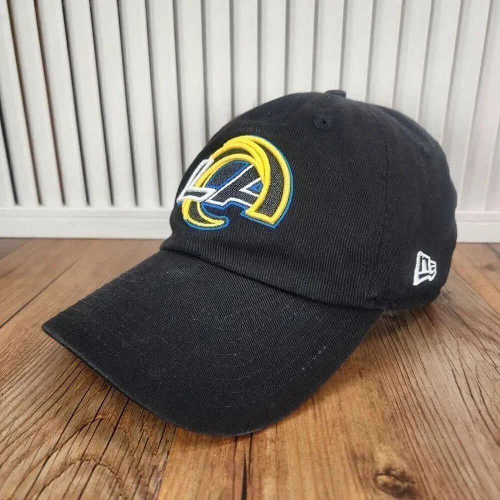 Los Angeles LA Rams Time To Shine New Era Strapback Hat Cap Black NFL Dad Sports
